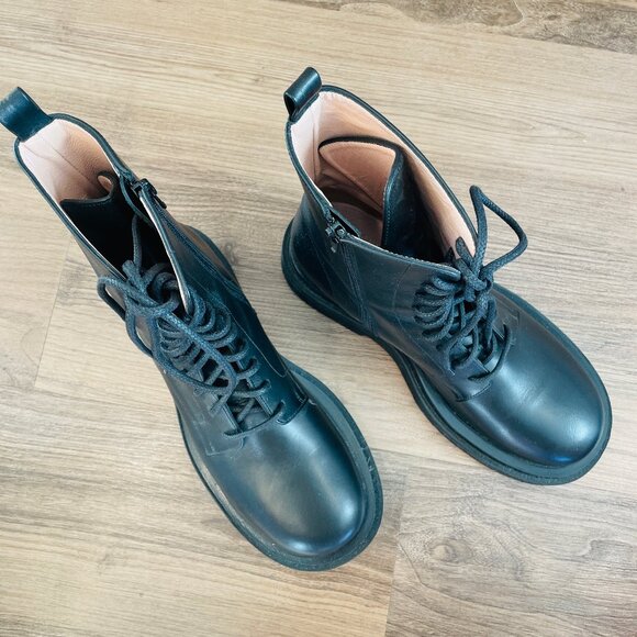 Emerson Fry Shoes - NWOT Emerson Fry Lug Sole Platform Black Boot Size 40